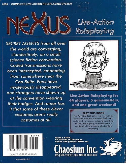 Nexus Live Action Roleplaying - Play This Book Volume 1 (B Grade) (Genbrug)